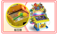 Machine de jeux vidéo avec marteau, commande de fruits électronique, jeux d'arcade, billet à pièces