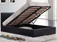 Günstiger Preis Kunstleder Pu Gaslift Lager bett