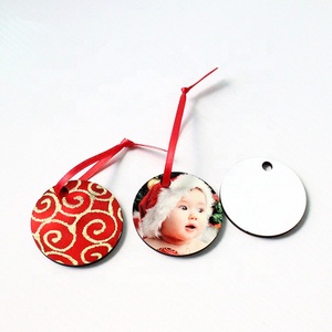 Personalizzato in bianco di sublimazione mdf ornamento Di Natale per la vendita al dettaglio e commercio all'ingrosso