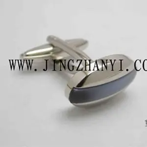 custom design enamel oval cufflinks