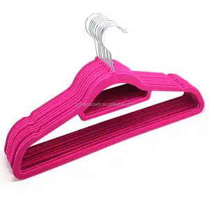 Jas Kleerhangers Antislip Fluwelen Stroomden Gebogen Broek Jurken Slim Velour