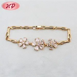 Bán Buôn Trang Sức Thiết Kế Thời Trang Mới, 18K Mạ Vàng CZ Bracelet Trang Sức Cho Bangkok Womens