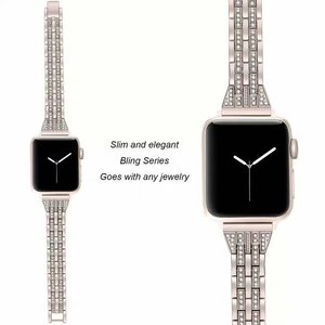 Per cinturino diamantato <span class=keywords><strong>Apple</strong></span> <span class=keywords><strong>Watch</strong></span>, cinturino diamantato in acciaio inossidabile di lusso con strass Bling per <span class=keywords><strong>Apple</strong></span> <span class=keywords><strong>watch</strong></span> 38mm <span class=keywords><strong>41mm</strong></span> 40mm - Product Image 4