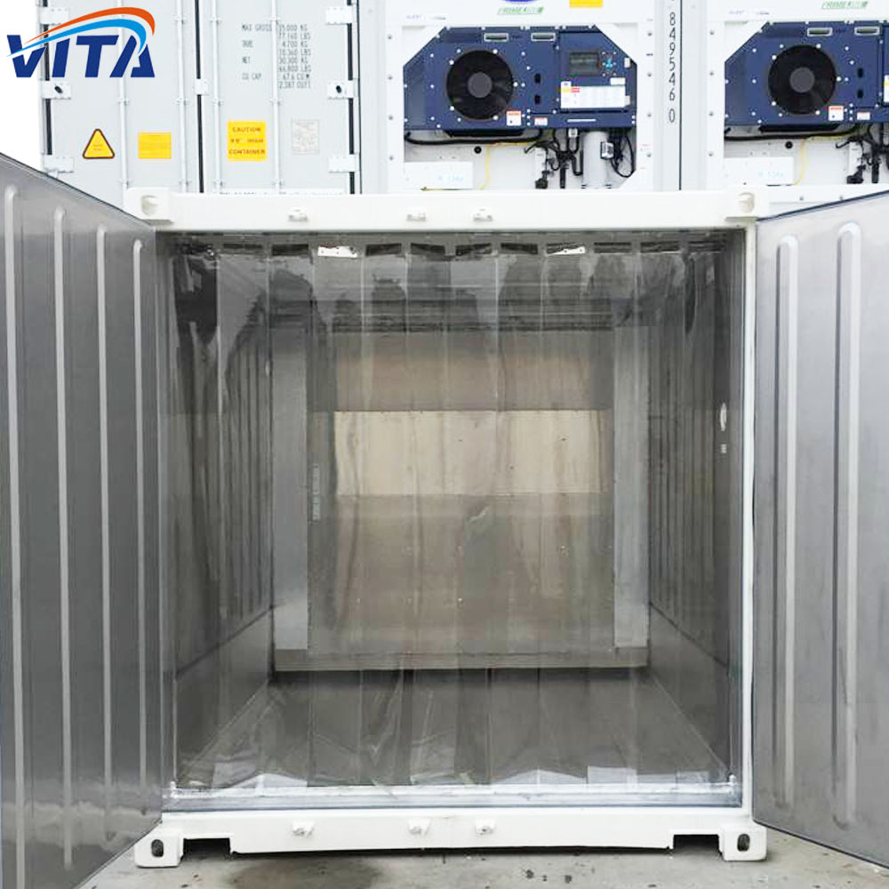 Isoブランドの新しい40フィート40hqリーファー冷蔵コンテナ (ビタ付き