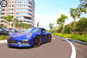 KM Body <span class=keywords><strong>Kit</strong></span> Cho 2012-2016 Cayman Boxster 981 GT4 Front Bumper Body <span class=keywords><strong>Kit</strong></span> Phí<span class=keywords><strong>a</strong></span> Sau Khuếch Tán Chất Liệu PP - Product Image 2