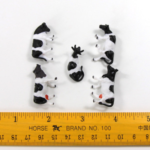 30pcs ho quy mô sơn trang trại động vật bò 5 tư thế khác nhau mô hình đường sắt 1:87 quy mô mô hình động vật - Product Image 2