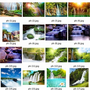 Tường nghệ thuật trang trí nội thất tuyệt đẹp bức tranh sơn dầu thác nước Bộ sưu tập cho giá rẻ thanh lịch trang trí nội thất và nghệ thuật tường hiển thị - Product Image 2