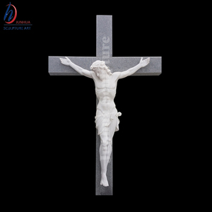 Scultura in Marmo Intagliato della Croce di Gesù Crocifisso Religioso - Product Image 3