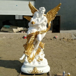 Estatuas de Figuras de Fibra de Vidrio de Tamaño Real en Existencia, <span class=keywords><strong>Escultura</strong></span> de Resina de Ángel <span class=keywords><strong>Cupido</strong></span> <span class=keywords><strong>y</strong></span> <span class=keywords><strong>Psique</strong></span> para Decoración - Product Image 2