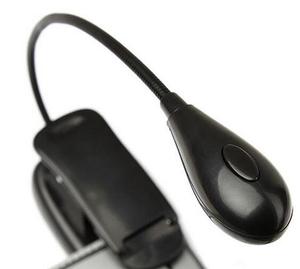 Mini Clip-On LED <strong>Book</strong> <strong>Light</strong> <strong>Reading</strong> Lamp 2 LED AAA Battery Powered Target Adjustable Gooseneck <strong>Lights</strong> - Product Image 4