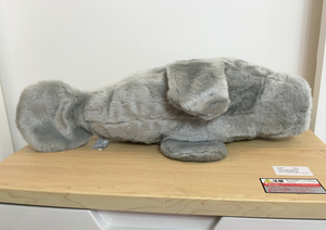 Peluche de Manatí con Cría, Juguete de Peluche Personalizado, Muñeco de Vaca Marina Gris - Product Image 3