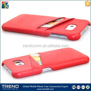 2016 nuevo producto solt de tarjeta de crédito de la pu slim case para s6 - Product Image 4