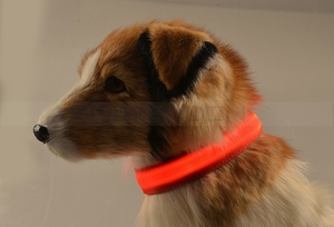Colar de led para animal de estimação, colar de nylon brilhante, de luz, piscante, laço de pescoço - Product Image 4