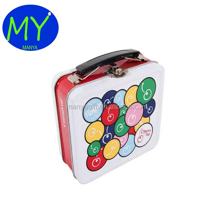 Customized professional high quality metal lunch box for cosmetics sweet candy lockable design boxes food grade tins in China
