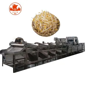 Automatic bean sprout washing/ cleaning machine/ peeling machine