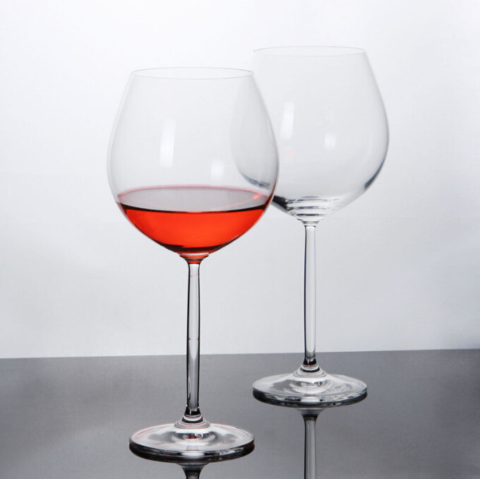 Best quality in China Lead-free Crystal Stemware , Long stem big mouth Wine Glass , clear red wine glass Drinking glass