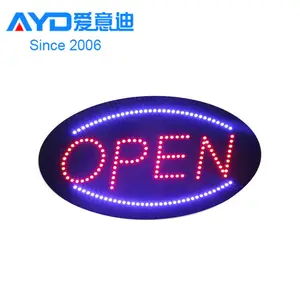 Hot Cake Indoor LED Display LED Flasher Oval Close Open Shop LED Advertising Screen Factory Supplier