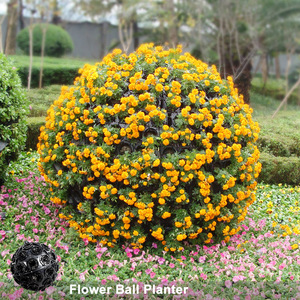 Produits de jardinage, design extérieur, grand <span class=keywords><strong>pot</strong></span> à fleurs en <span class=keywords><strong>plastique</strong></span> géant en forme de boule, bonsaï - Product Image 1