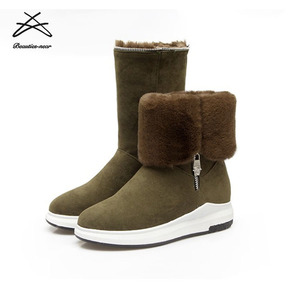 New Arrival <strong>Sheepskin</strong> Winter Fur Snow <strong>Boots</strong> <strong>Women</strong> - Product Image 1
