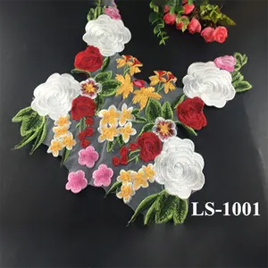 Borduurwerk pacthes applique werk voor jurk bloemen naaien-op kant applique