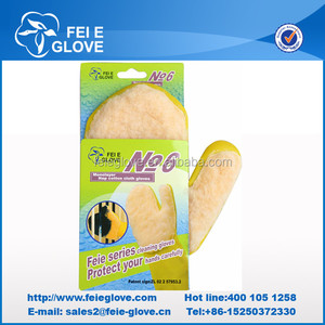 Nap Cotton cloth rubberwood hand gloves with high quality - Product Image 1