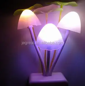 Lampe Led intelligente avec capteur de mouvement en forme de champignon, lumière à couleur changeante, luminaire décoratif d'intérieur, idéal pour une chambre à coucher