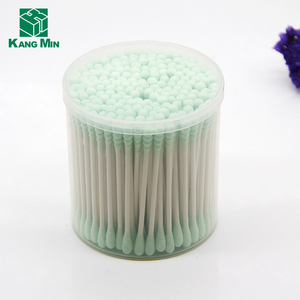 Kapas Wol Katun Warna-warni Organik Ujung Q Kertas Stik Kosmetik Kapas Penyeka - Product Image 4