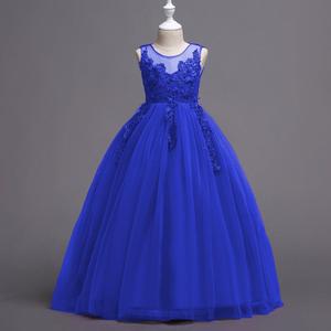 Gaun Formal anak perempuan, gaun pesta ulang tahun anak, gaun pernikahan modis motif bunga elegan untuk anak perempuan - Product Image 6