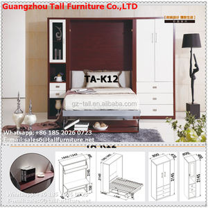 Di alta Qualità di Economia di Spazio tavolo Parete Mobili Letto Murphy Letto con computer desktop e libreria - Product Image 3