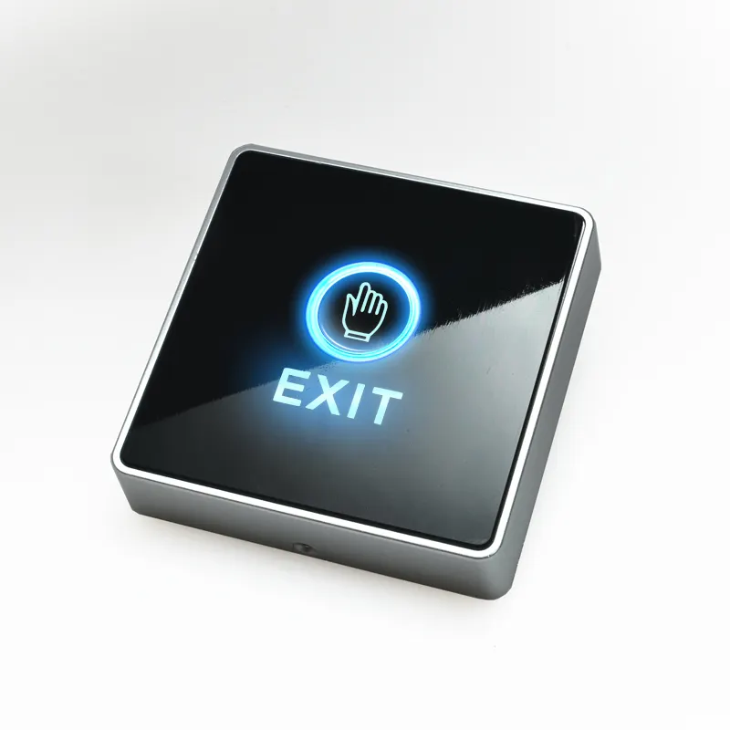 バックボックスとLEDライトインジケーターを備えたボタンを終了する表面実装タッチ