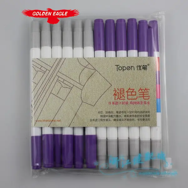 Nhật bản và Hàn Quốc có năng khiếu bút fade khí một Tím Loại Bỏ tiêu thụ đầu đôi thủy phân T cross stitch