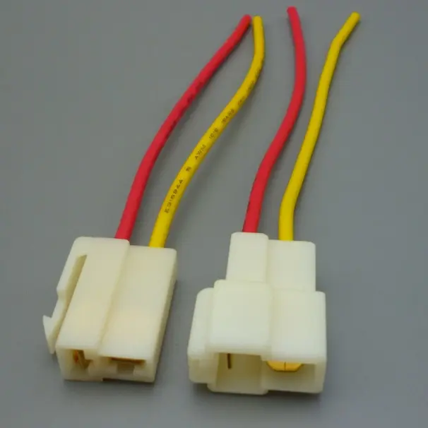 Conectores automotrices 2p 6,3mm Terminal de Cable macho Cable del coche
