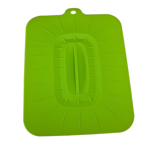 China Custom Set of 4 Food Grade Airtight Reusable Flexible Rectangle Suction <strong>Silicone</strong> <strong>Lid</strong>