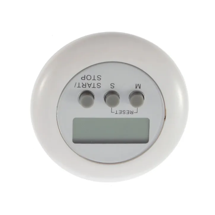 Cute Mini Round LCD Digital Cooking Home Kitchen Countdown UP Timer Alarm