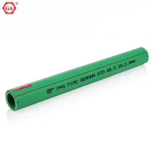 GA marca PPR Plumbing Materials Plástico Água Polietileno PN20 PN25 PPR Pipe 20-110mm