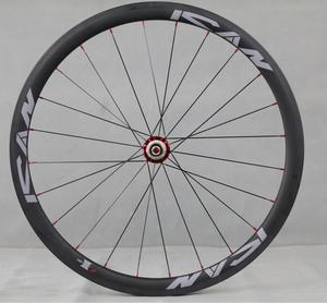 38mm700Cカーボンホイールロードバイクカーボンホイールライトブラック自転車ホイールクリンチャーカーボンホイールセット - Product Image 2