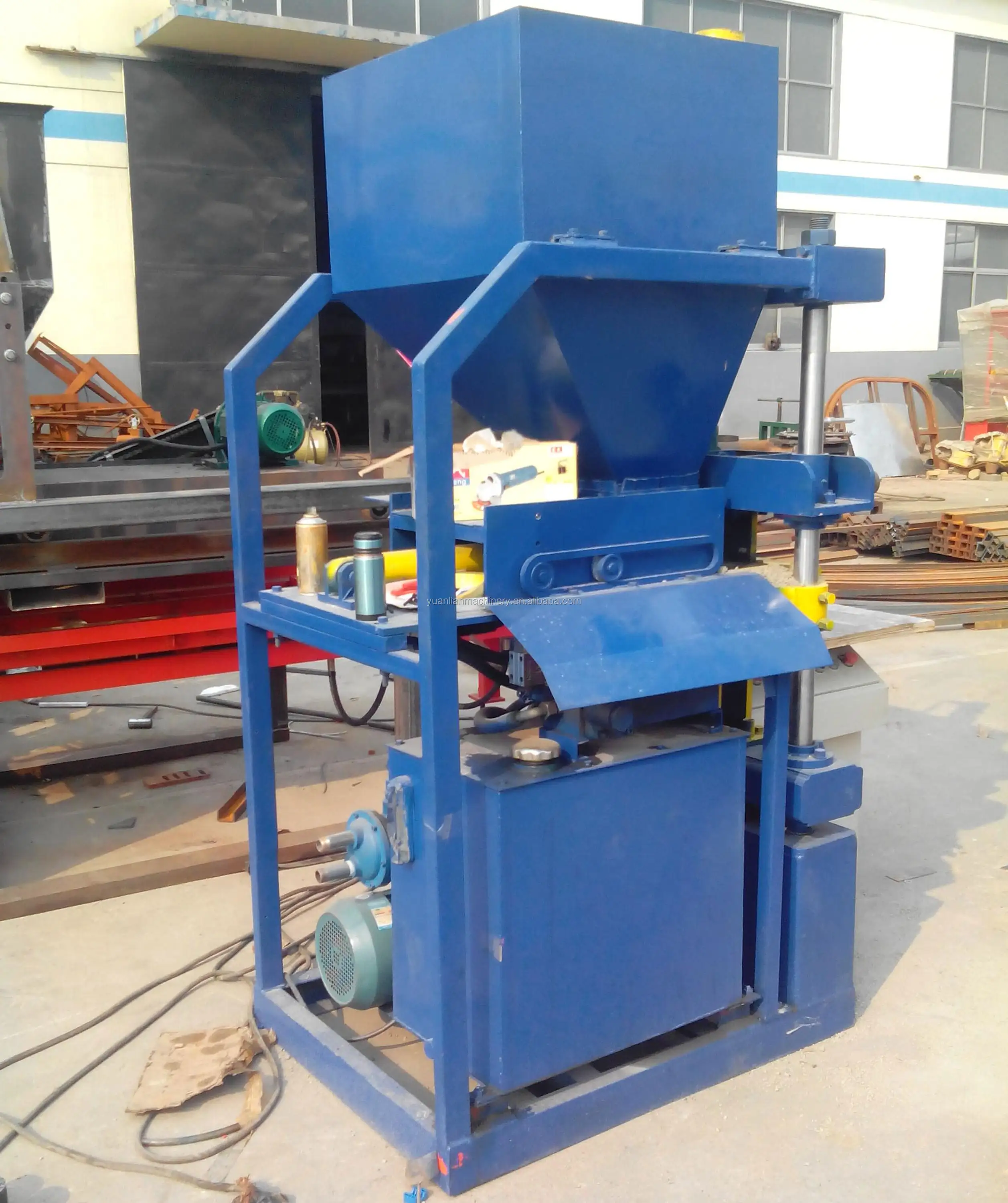 Best Machine 2-10 fully automatic hydraulic clay soil compressed earth soil cement pressure interlocking brick making machine