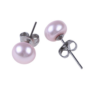 perlas de agua dulce señora de <span class=keywords><strong>la</strong></span> oficina <span class=keywords><strong>la</strong></span> semana de Lunes a Domingo buen regalo pendiente del perno prisionero conjunto - Product Image 4