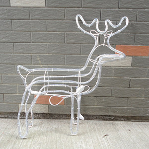 3D Extérieure Décoration De Noël Renne Motif Lumière - Product Image 6
