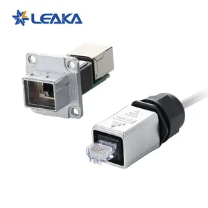 Cnlinko guscio metallico schermato cavi a bordo RJ45 Cat5e esterno impermeabile cavo Ethernet rj45 connettore ethernet