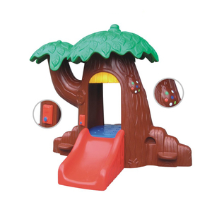 Kindergarten Große Innen-und Außen wald Magic House Magic Tree Slide Spiel Playhouse Garden Plastic Slide