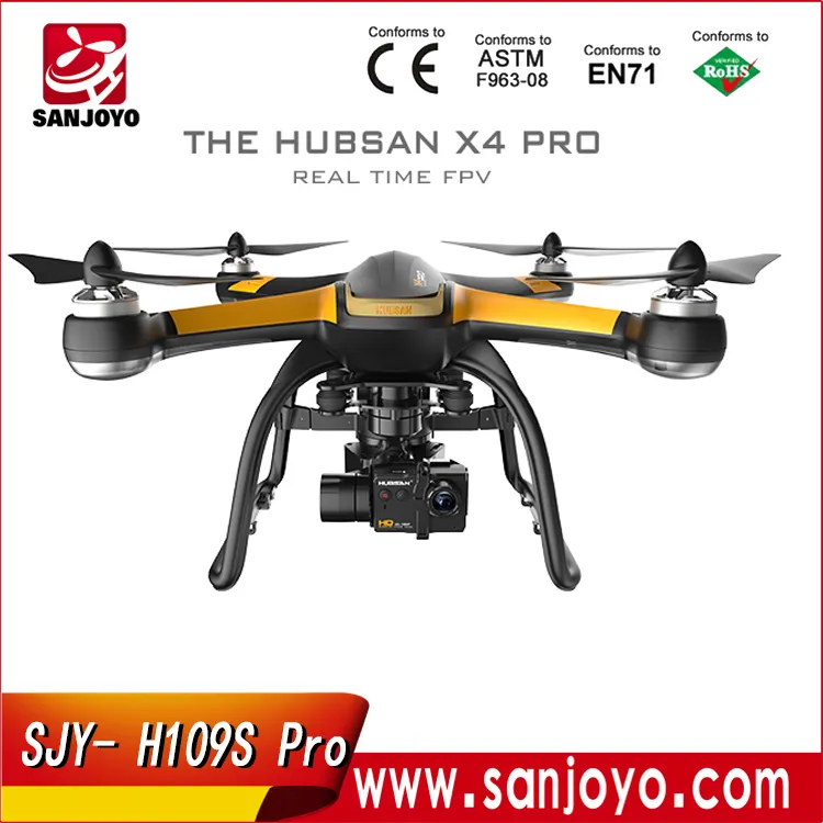 Hubsan X4 PRO H109S Professionnel Drone avec Caméra 1080 p et Goulotte 5.8G GPS longue portée RC Quadcopter