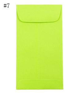 Enveloppe à pièces #7-3 1/2 "X 6 1/2" - Brite Hue Lime Green-25/paquet 24 lb papier - Product Image 1