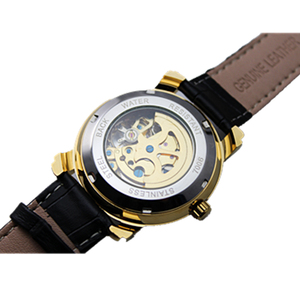 FLENT 7006 Orologio da Polso Scheletrato alla Moda per Uomo, <span class=keywords><strong>Orologi</strong></span> Meccanici Automatici di Lusso, Orologio Maschile in Pelle <span class=keywords><strong>a</strong></span> <span class=keywords><strong>Carica</strong></span> Automatica - Product Image 3