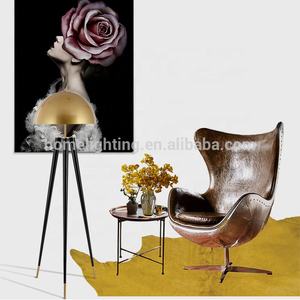 Lámpara de pie de tres patas, JLF-3092 Hotel, simple, redonda, con pantalla única de metal - Product Image 5