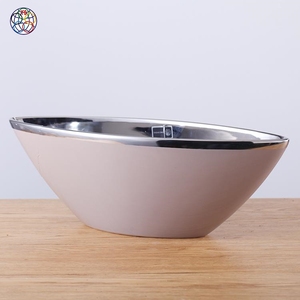 Orange et argent style stands designs céramique pot de fleur porcelian planteur pour le <span class=keywords><strong>jardin</strong></span> et la décoration intérieure dans pas cher prix - Product Image 1