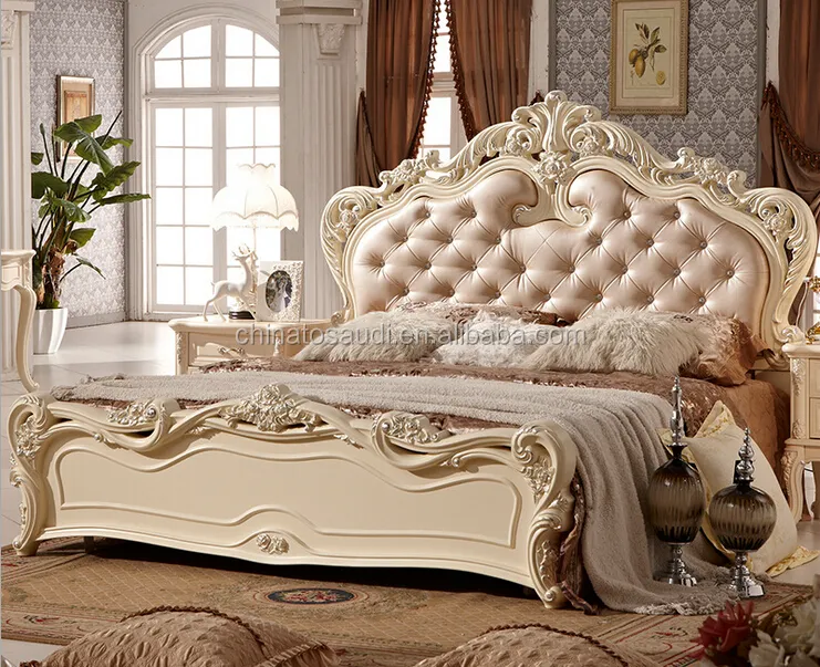 Mobili antichi, Royal mobili antichi camera da letto oro set