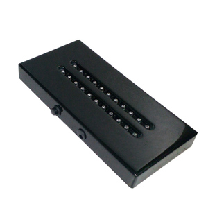 4 "X 8.25" X 1 "블랙 새틴 마감 직사각형 나무 Led 빛 크리스탈 공예 디스플레이 기지 - Product Image 2