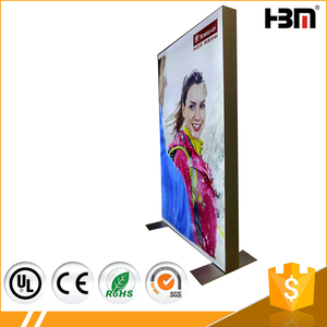 160mm lateral doble soporte libre <span class=keywords><strong>desplazamiento</strong></span> muestra llevada caja de luz de aluminio de encargo - Product Image 2