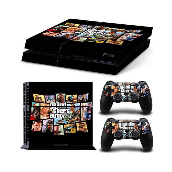 Grand Theft Auto V Pele GTA 5 Adesivo, Decalque para Sony, Playstation 4,  Dualshock 4, Controlador de jogo, 1Pc - AliExpress